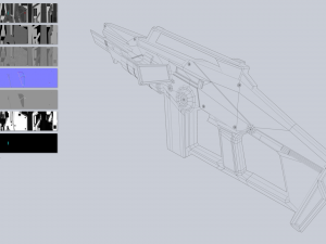 Scifi rifle Modèle 3D