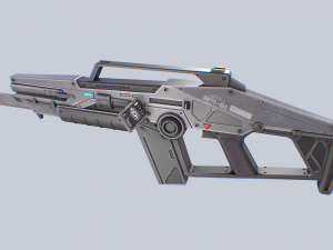 Scifi rifle Modèle 3D