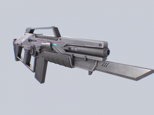 Scifi rifle Modèle 3D