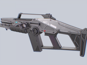 Scifi rifle Modèle 3D