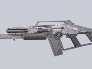 Scifi rifle Modèle 3D