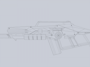 Scifi rifle Modèle 3D