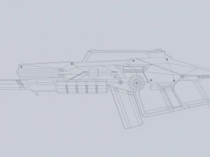 Fucile fantascientifico Modello 3D
