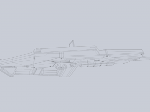 Scifi rifle Modèle 3D