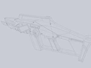 Scifi rifle Modèle 3D