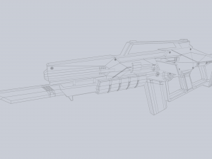 Scifi rifle Modèle 3D