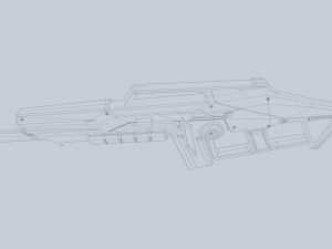Scifi rifle Modèle 3D