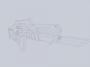 Scifi rifle Modèle 3D