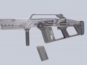 Scifi rifle 3D Model