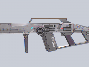 Scifi rifle 3D Model