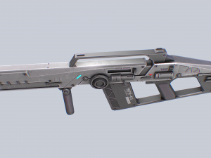 Scifi rifle 3D Model