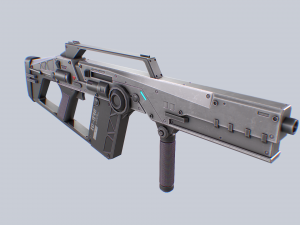 Scifi rifle 3D Model