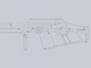 Scifi rifle 3D Model