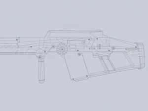SFライフル 3Dモデル