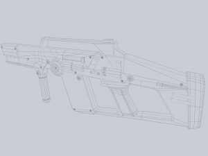 Scifi rifle 3D Model