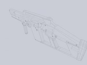 Scifi rifle 3D Model