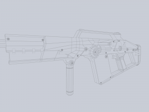 Scifi rifle 3D Model