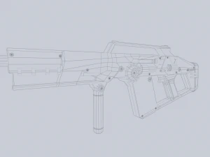 SFライフル 3Dモデル