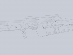 Scifi rifle 3D Model