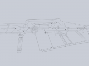 Scifi rifle 3D Model