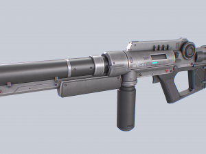 Scifi rifle 3Dモデル