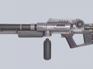 Scifi rifle Modello 3D