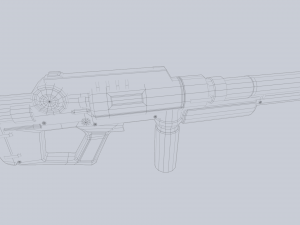 Scifi rifle Modello 3D