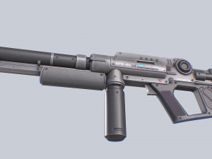 Scifi rifle Modello 3D