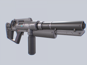 Scifi rifle Modello 3D