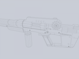 Scifi rifle Modello 3D