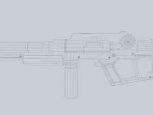 Scifi rifle Modello 3D