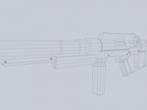 Scifi rifle Modello 3D