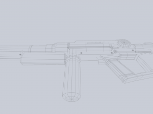 Scifi rifle Modello 3D