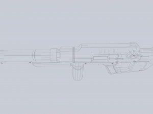 Scifi rifle Modello 3D