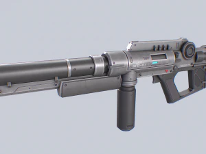 Scifi rifle collection 3D Model