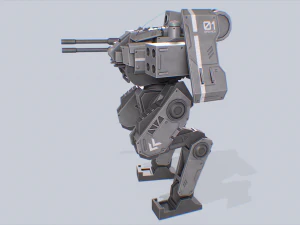 Defender Mech 3D Model