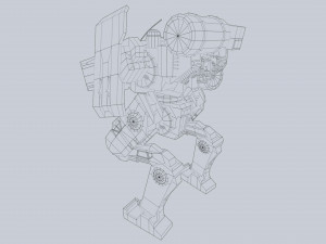 Defender Mech Model 3D