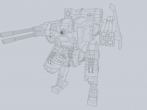 Defender Mech Model 3D