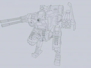 Defender Mech 3D Model