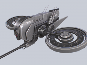 Unmanned Scifi Drone 3D 模型