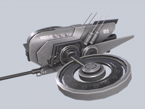 Unmanned Scifi Drone Modelo 3D
