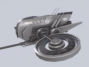 Unmanned Scifi Drone 3D Model