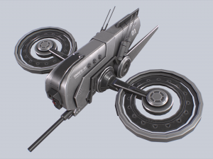 Unmanned Scifi Drone Modelo 3D