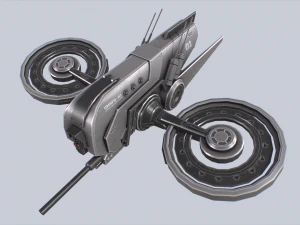 Unmanned Scifi Drone 3D Model