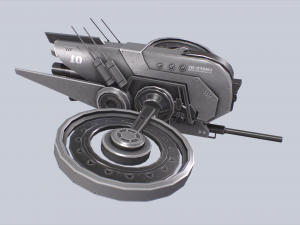 Unmanned Scifi Drone Modelo 3D
