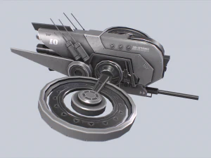 Unmanned Scifi Drone 3D Model