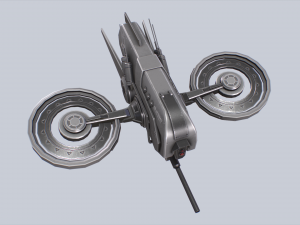 Unmanned Scifi Drone Modelo 3D
