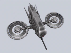 Unmanned Scifi Drone 3D Model