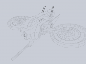 Unmanned Scifi Drone Modelo 3D