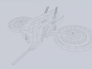 Unmanned Scifi Drone 3D Model